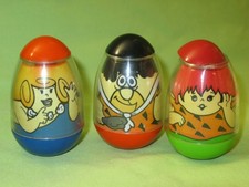 Romper Room VINTAGE 1977 Hasbro THE FLINTSTONES Fred Wilma & Pebbles 3 WEEBLES picture
