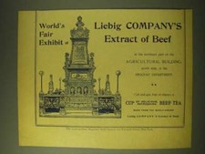 1893 Liebig Company's Extract of beef Ad - World's Fair Exhibit of Liebig picture