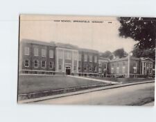 Postcard High School Springfield Vermont USA picture