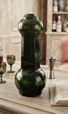 VTG Pre 1930’s French MB&R Liqueur Bottle Green Hand Blown picture