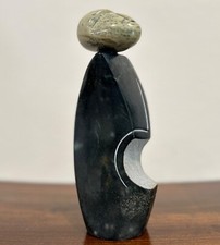 Sculpture by Bronson Gengezha: “Scholar” Zimbabwe Shona Stone (Serpentine), 2001 picture
