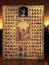 Orthodox Icon of 146 Theotokos Images – Rare Icon of the Mother of God | 23x30cm picture