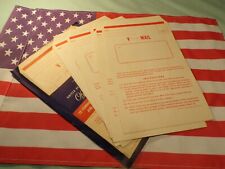 Vintage WW2 Official V-Mail Sleeve with 11 Envelopes Unused picture