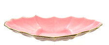Vtg California Originals 764 Console Bowl Planter Pink Gold Speckled MCM picture