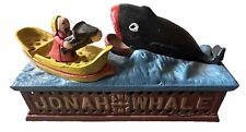 Vintage Jonah And The Whale Cast Iron Mechanical Bank Antique picture