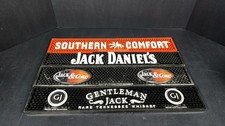 4 Bar Mats, 3 in Excellent Condition inc Jack Daniel's Whiskey 3 1/2