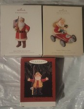 Hallmark Ornaments Lot of 3 Santa Ornaments New picture