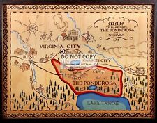 11X14 PUBLICITY PHOTO MAP OF THE PONDEROSA FROM THE TV SERIES 