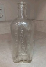 Vtg Rexall Store Medicine Bottle Empty Measurements Embossed 6.25