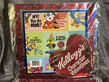 Kellogg's Character Valentines Pack Sealed Multicolor Valentine's Day Cards 36ct picture