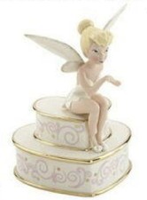 LENOX Disney TINKERBELL'S FAIRY KISSES -- Tink Heart Box --- NEW in BOX with COA picture