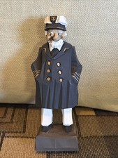 Vintage 6.5” Tom Hannah Hand Carved Captain Sailor Figurine Signed picture