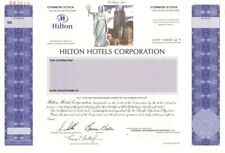 Hilton Hotels Corp. - 2000 dated Specimen Stock Certificate - Multicolored and E picture