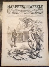 Sept 28, 1872 HARPER’S WEEKLY Newspaper - Circumstances Alter Cases -Thomas Nast picture