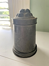 Antique Victorian English? Pewter Ice Cream Aspice Mousse Mold picture