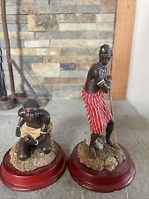 Hand painted African Figurines Beautiful picture