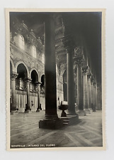RPPC Interior of the Cathedral Monreale Duomo Italy Real Photo Postcard picture