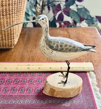 Peter Peltz Hand Carved Long Billed Curlew - Rare- Signed  - Original Owner picture