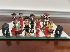 Lot Of 10 Vintage Mud People Terra Cotta Miniature Figures 2” picture