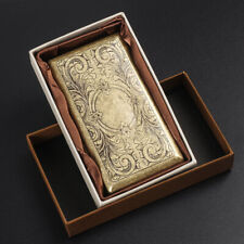 Bronze Metal Cigarette Case Holder Box for King Size or 100's Cigarettes USA picture