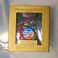 Marquis Waterford Crystal Peanuts 50th Anniversary Sleigh Ride Ornament picture