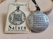 Talisman of Saturn Magic Pentacle Solomon Seal Luck Protection Pendant Necklace picture