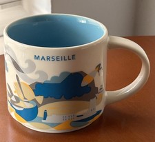 Starbucks Marseille France YAH You Are Here 14oz Ceramic Coffee Tea Mug 2017 picture