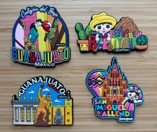 Mexico Souvenir Magnet Set – 4 Pack Colorful Rubber Fridge Magnets. Guanajuato picture