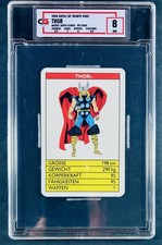 1988 Super Top Trumps Marvel Super Heroes Thor Vintage Red Back CG 8 NM 🔥 picture