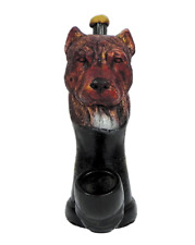 Pit Bull Dog Smoking Hand Pipe / Pipes / Smoke / Handcraft picture