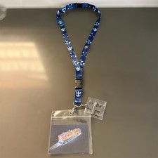 NEW Royal Caribbean Cruise Ship Lanyard with Metal Anchor Logo & ID Card Holder picture