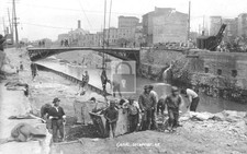 Erie Canal Construction Lockport New York NY - Reprint picture