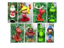 GRINCH 8 Piece Christmas Ornament Set - NEW picture