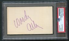 Woody Allen signed autograph Vintage 3x5 Director, Writer, & Actor PSA Slabbed picture
