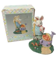 Bunny Rabbit Figurine Vintage Spring Easter Decor World Bazaars 