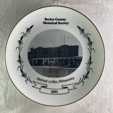 Becker County Historical Society GRAYSTONE HOTEL Plate Detroit Lakes, Minnesota picture