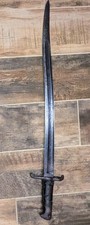 Rare British P1856 Enfield Saber Bayonet, Flush Muzzle Ring Variant-Script Spine picture