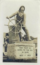 RPPC Fisherman's Memorial Gloucester MA Massachusetts picture