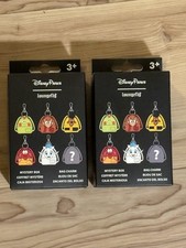 Disney Parks Loungefly Mystery Box Characters Mini Backpack Bag Charm Lot Of 2 picture