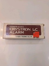 ​Vintage Citizen Quartz Crystron LC Digital Travel Alarm Clock w/ Box & Manual  picture