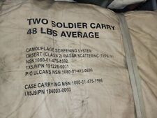 Camouflage Screen System Desert Camouflage Class Radar Scattering Type IV - NWT picture