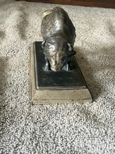 Antique Bison Buffalo Pan American?  Paperweight picture