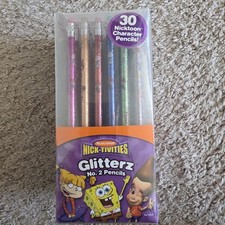 30 Sealed 2002 Nick-Tivities Nickelodeon Glitter Pencils Rugrats Spongebob picture