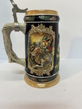 Rare vintage GERZ Pewter  Beer Stein W. Germany 1950 picture