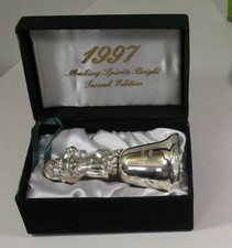 1997 Madison Avenue Silverplated  Santa Bell 