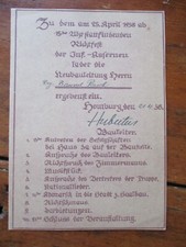 RARE 1938 invite YOUTH RETREAT CAMP 3rd Reich TOPPING OUT ceremony HAMBURG WWII picture