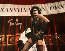 Tim Curry Signed (Rocky Horror: FRANK) Autograph 8x10