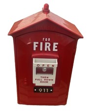 VTG Red Fire Department Alarm Station Call Box Model FB-911  Works-PLEASE READ picture