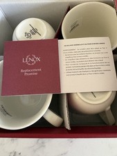 Lennox Snow Day Porcelain Cups-Mugs 12 Ounces New In Original Box Set of four picture