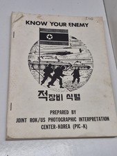 Vintage 1983 US Army ROK PIC-K Know Your Enemy Wepons Manual North Korea  picture